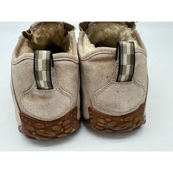 Merrell Womens Snow Mocs Suede Sheepskin Shoes Size 7 Beige Performance Footwear - Picture 13 of 14